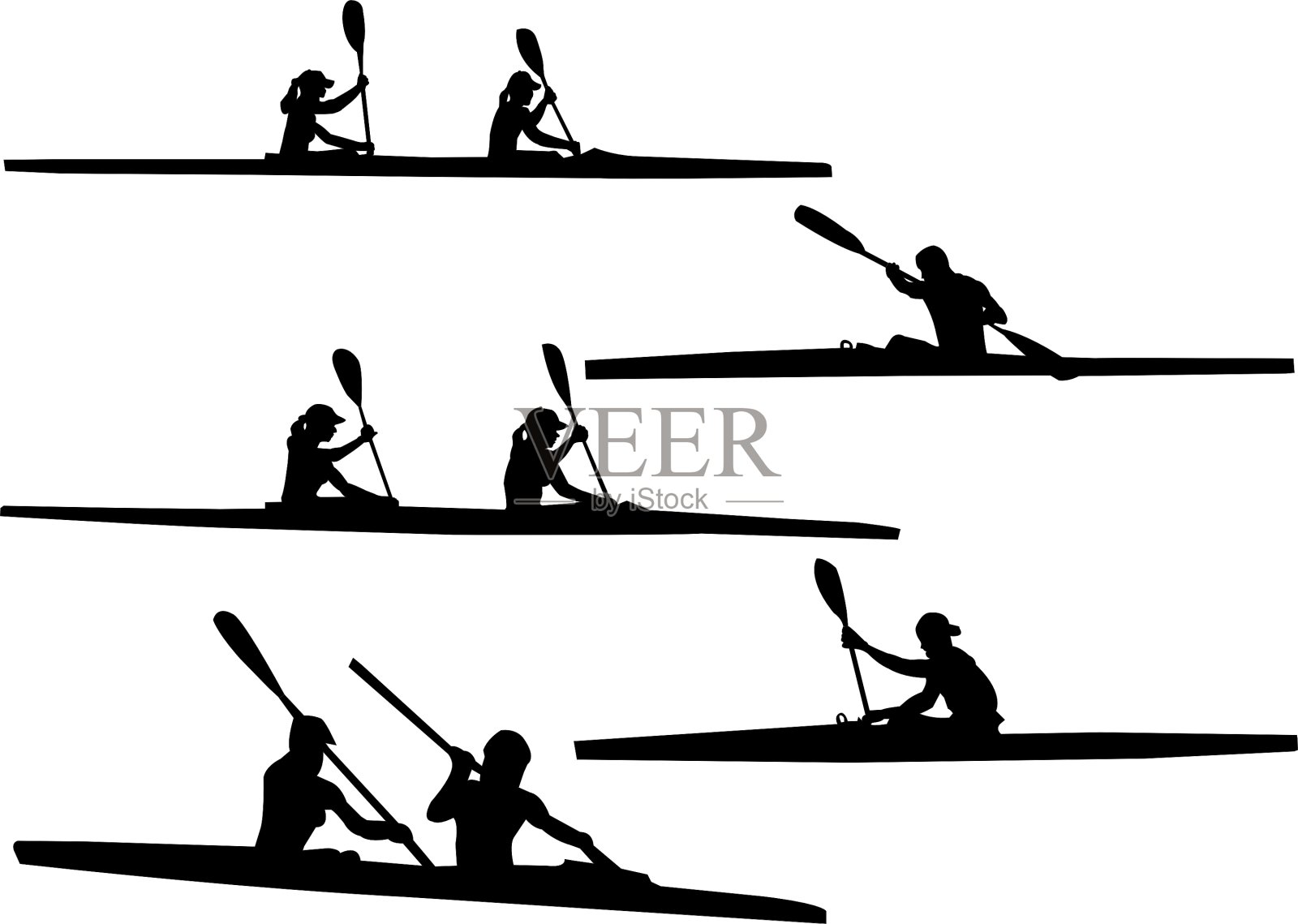 划船设计元素图片