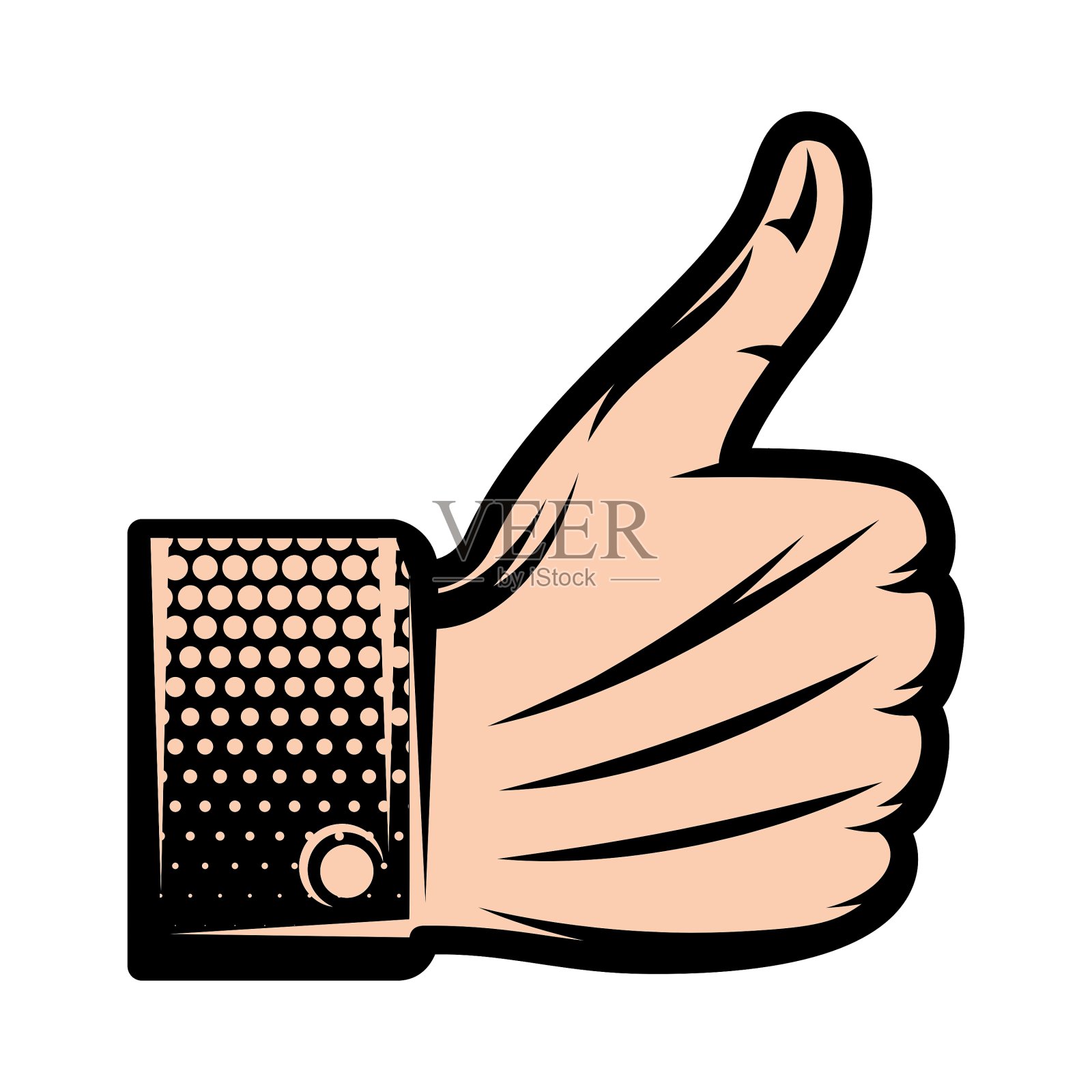 彩色模板用人手来设计图标素材