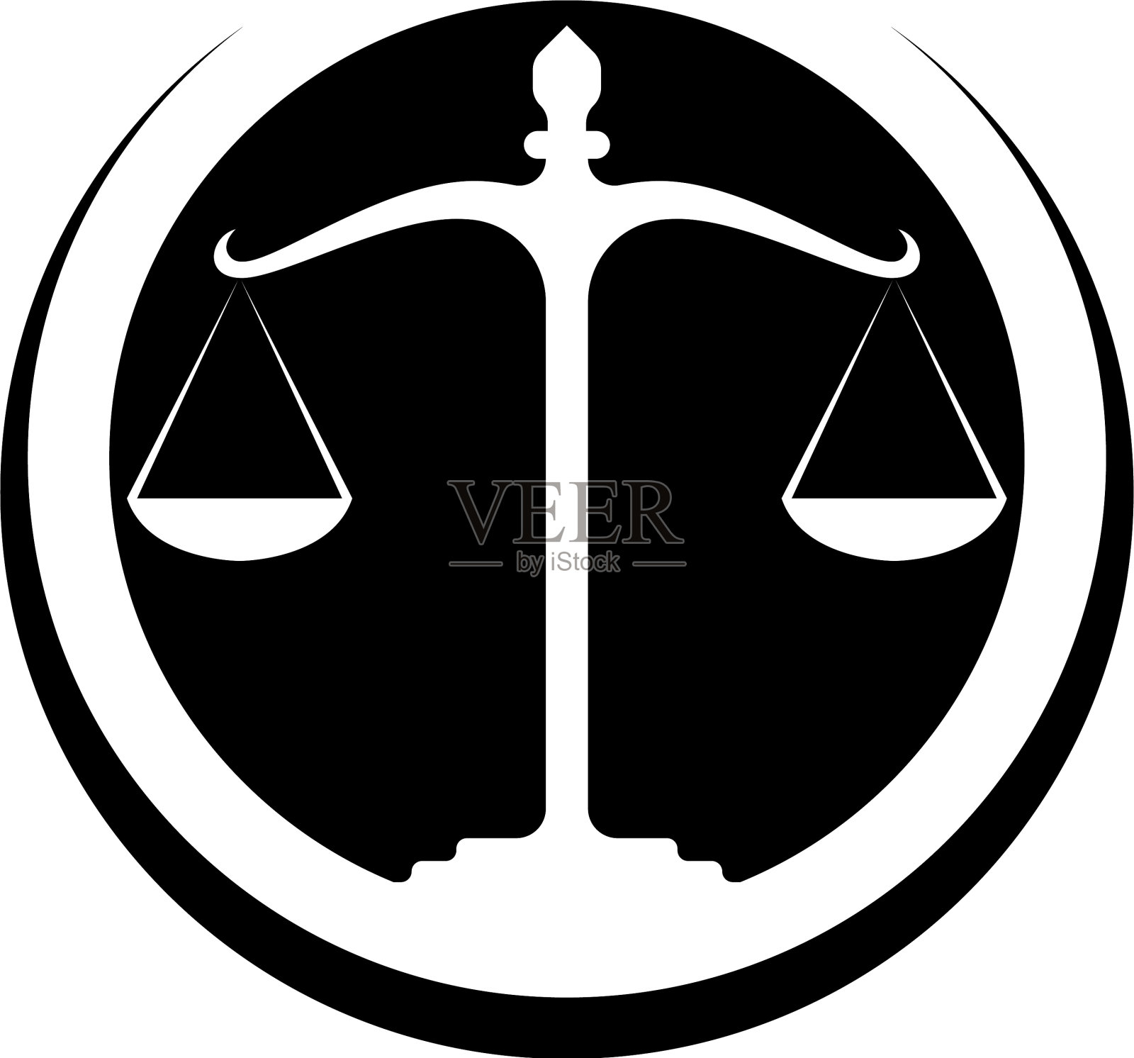 司法律师标志和图标模板应用程序图标素材