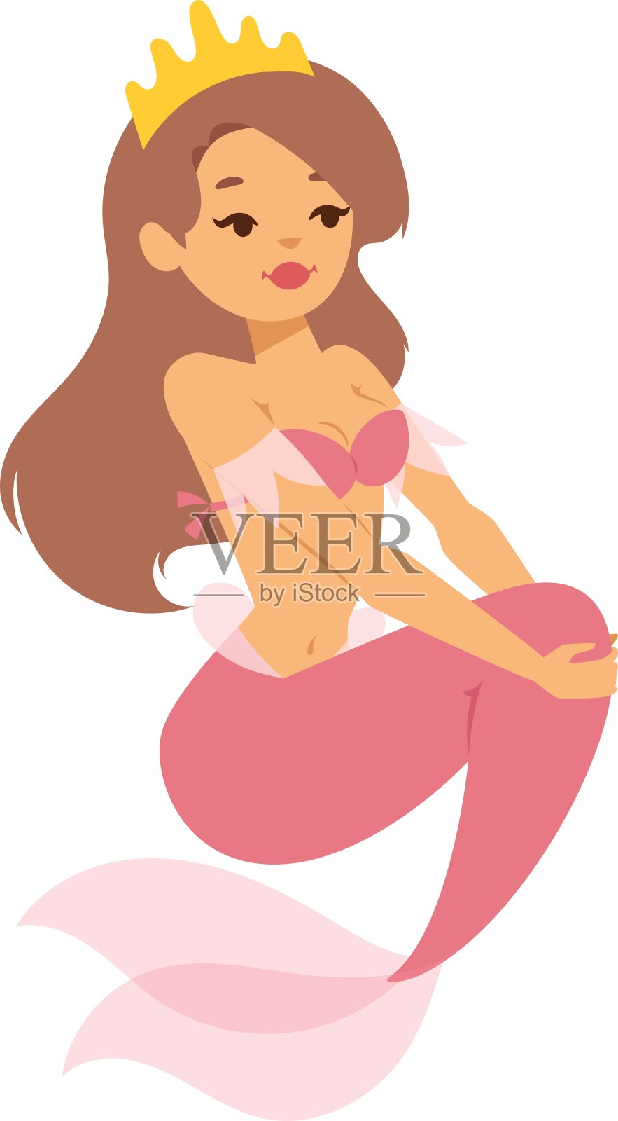 美人鱼数字字符设计元素图片