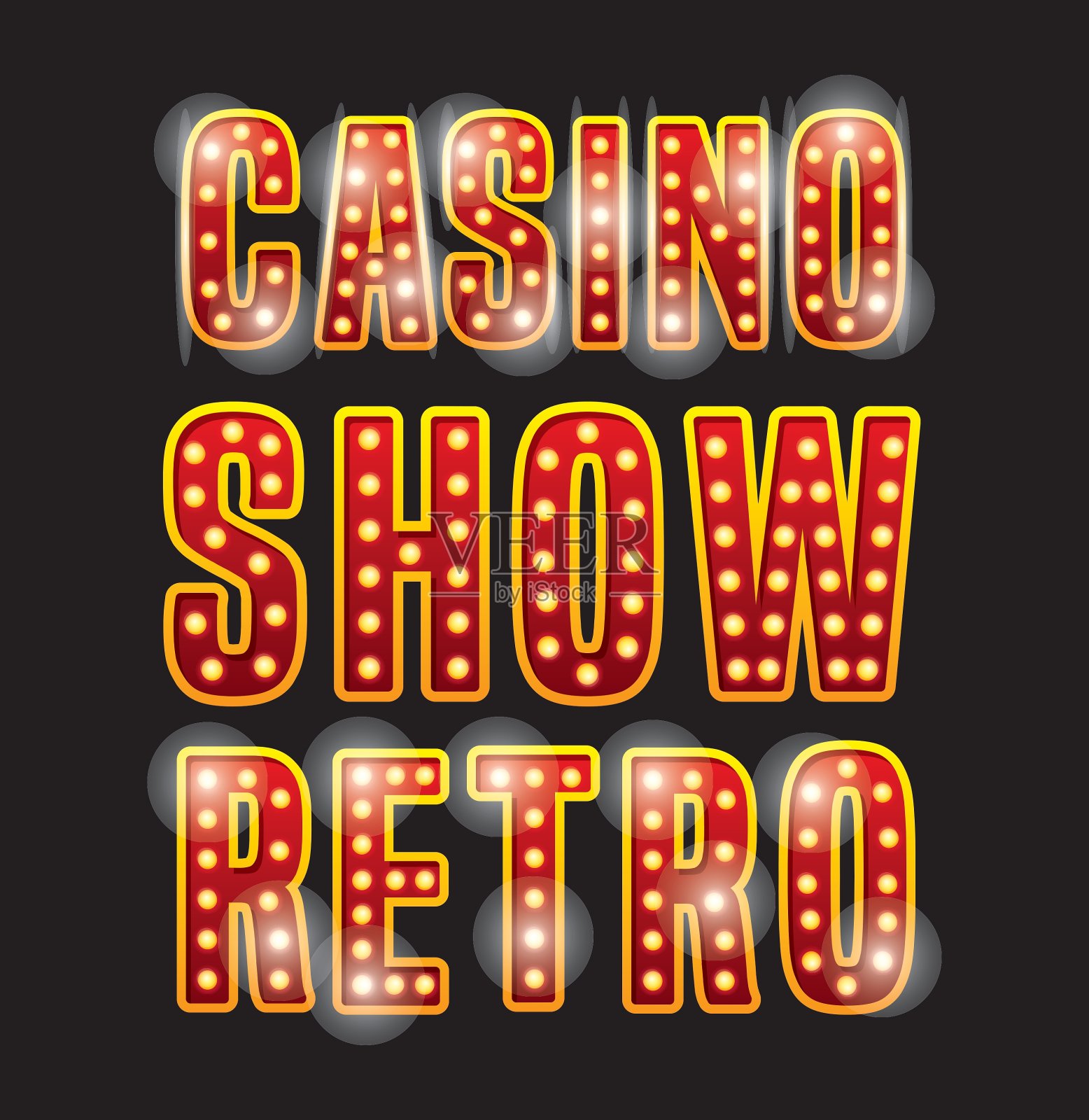 注意壮观的赌场图标插画图片素材