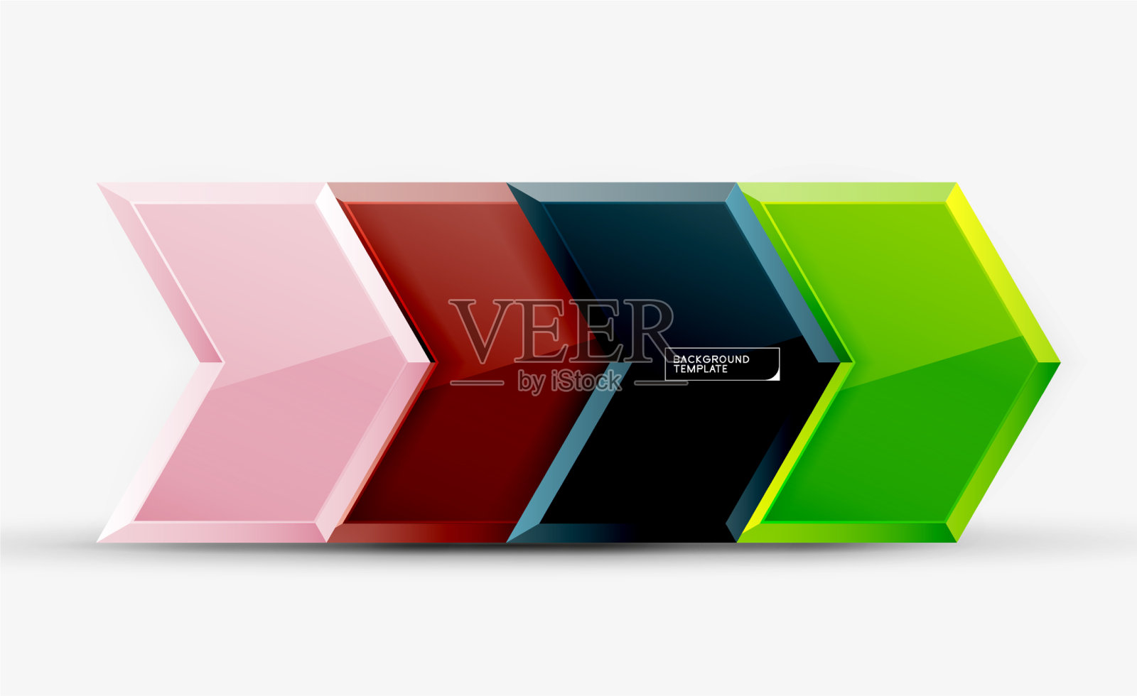 有光泽的箭头背景干净现代插画图片素材