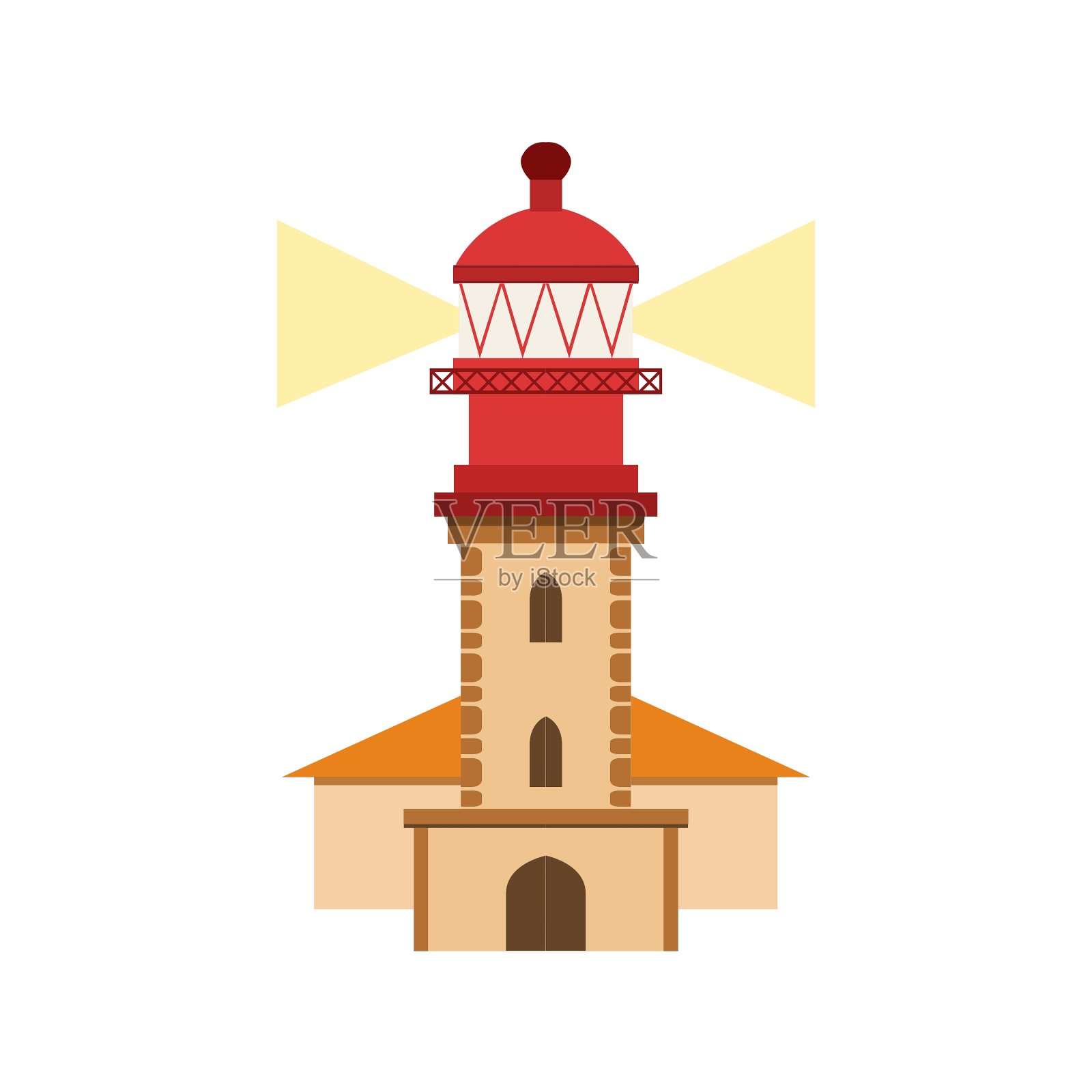 纳扎雷灯塔葡萄牙著名的象征图标素材