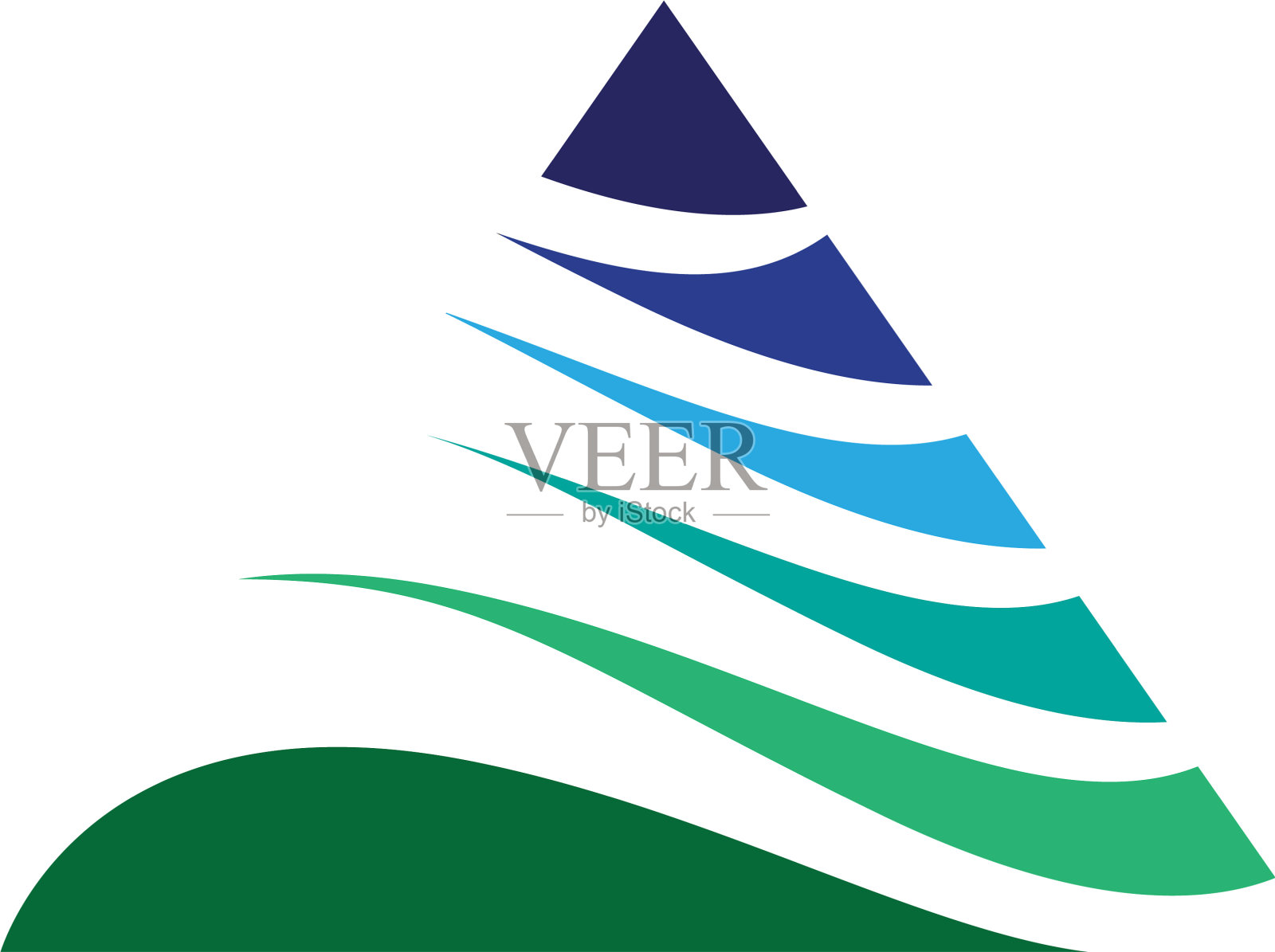 金字塔标志和商业符号抽象设计设计元素图片