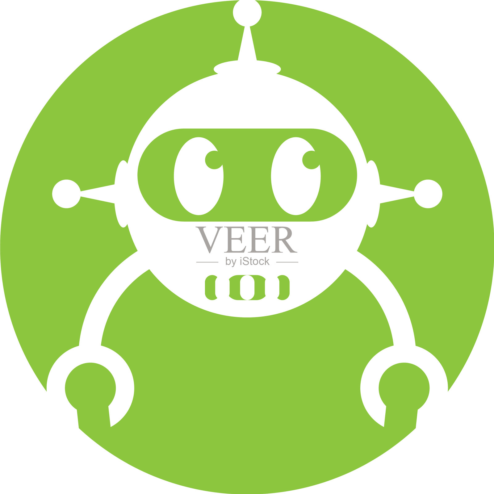 机器人标志模板设计元素图片