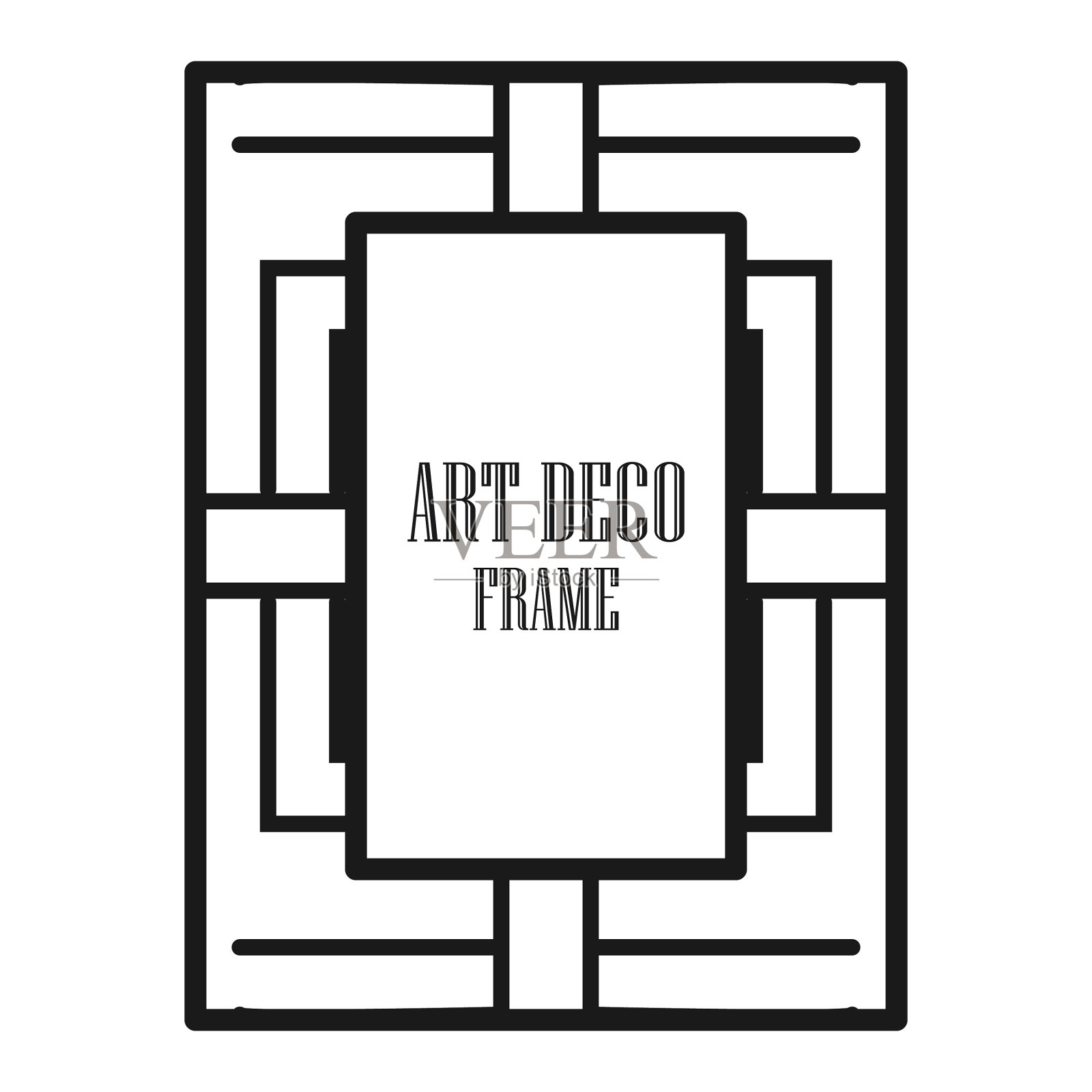 装饰艺术装饰框设计元素图片