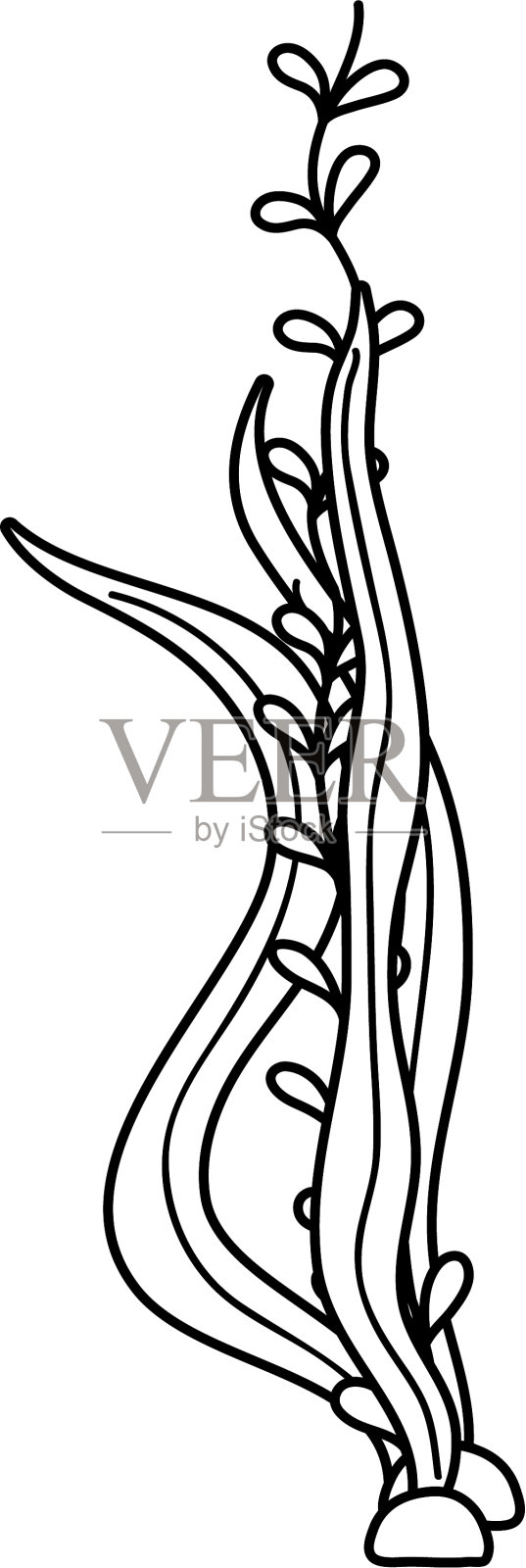 海藻水下自然图标设计元素图片