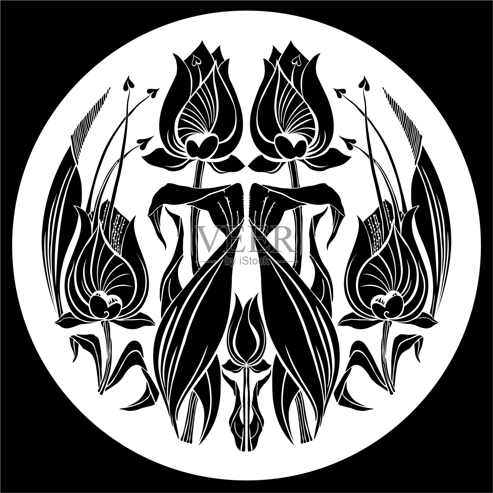 郁金香点缀,点缀枯萎插画图片素材