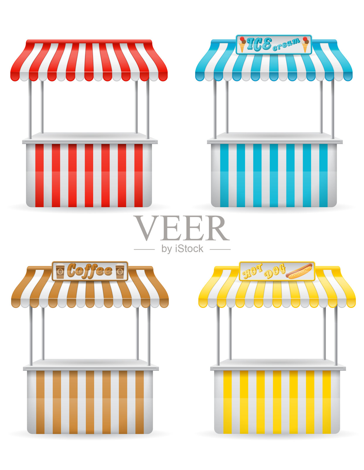 路边摊插画图片素材