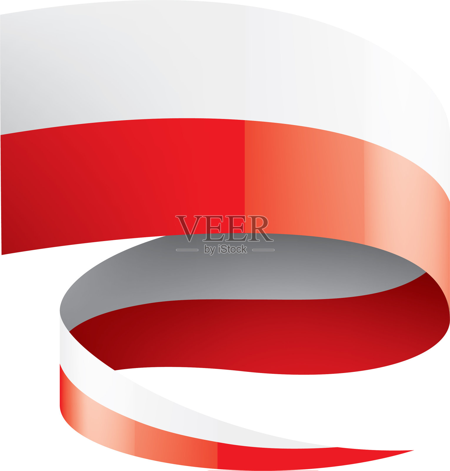 波兰国旗上有白色设计元素图片