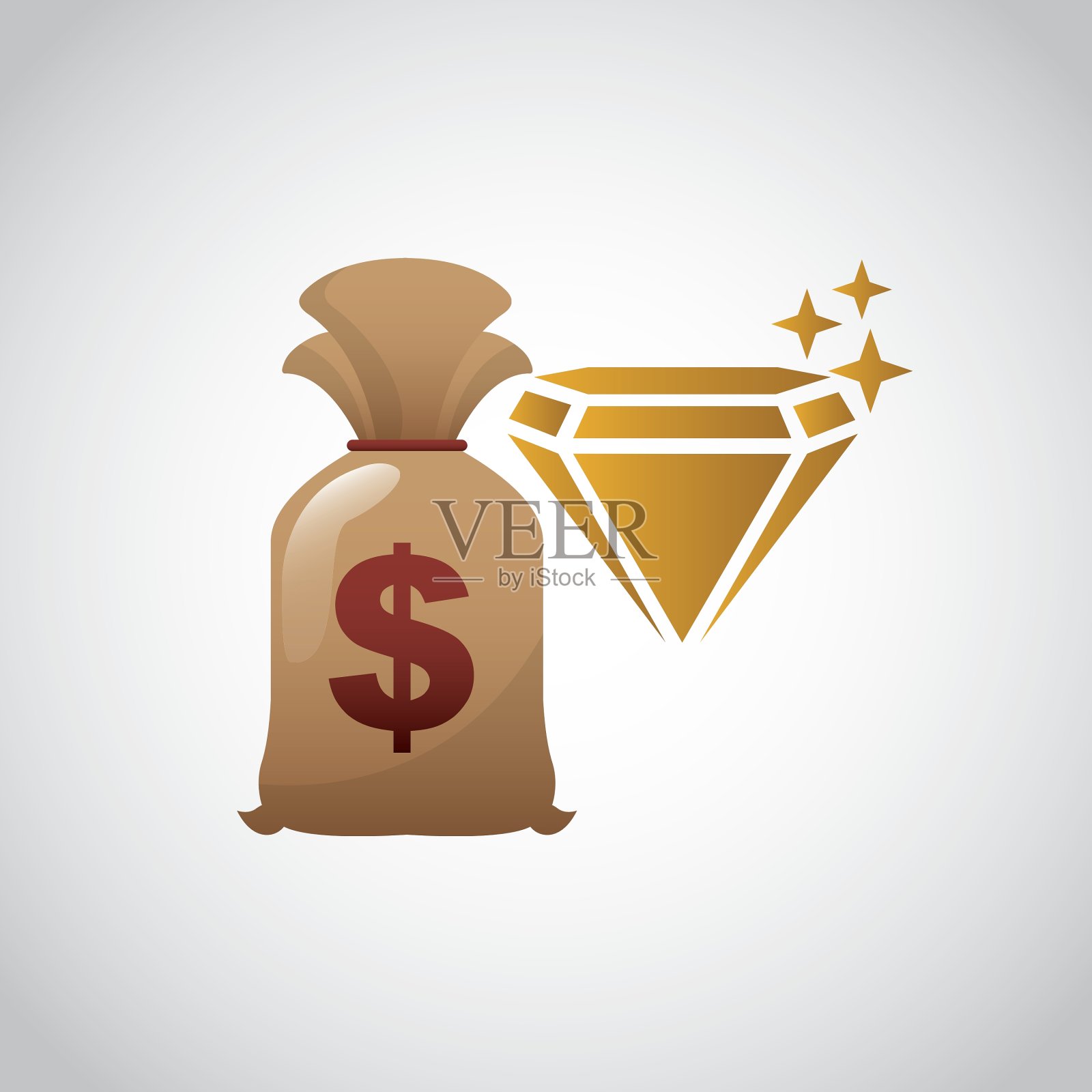 经济和金融是图标插画图片素材