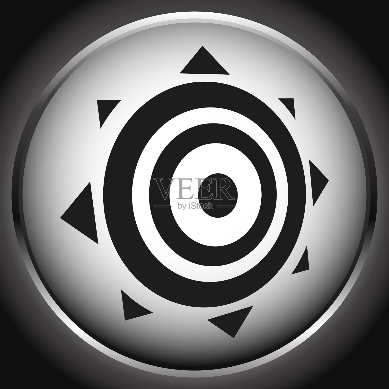 图标与太阳标志太阳能夏季太阳图标插画图片素材