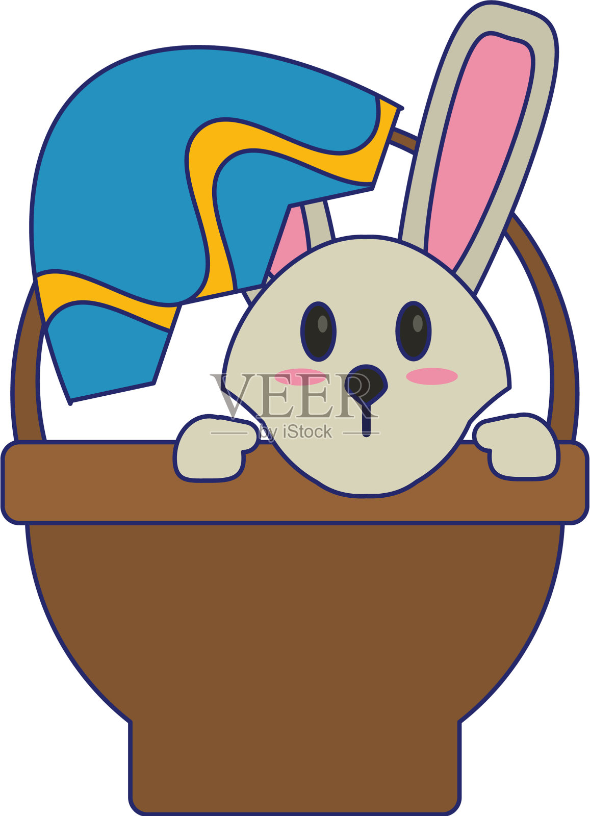 复活节可爱卡通插画图片素材