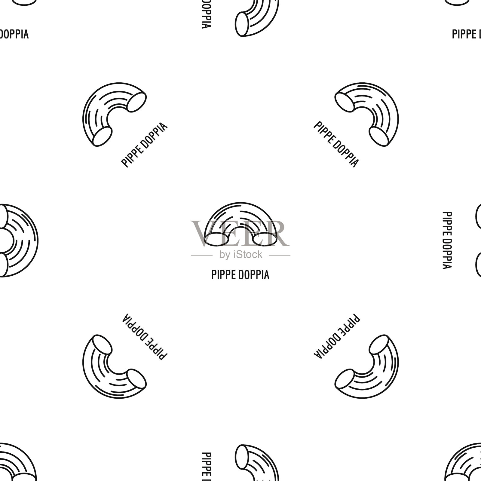 管状doppia图案无缝插画图片素材