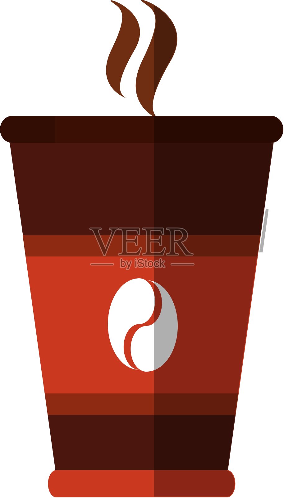 隔离咖啡杯设计插画图片素材