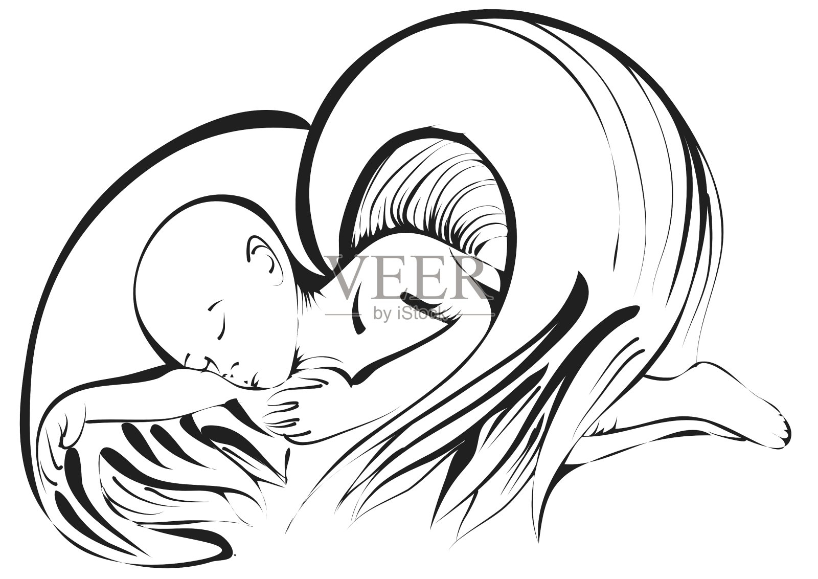 白衣天使宝贝设计元素图片