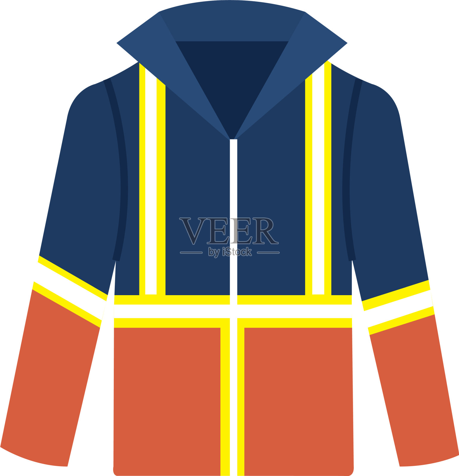 工业鞋类夹克图标插画图片素材