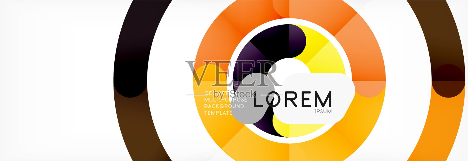 线性设计圈背景插画图片素材