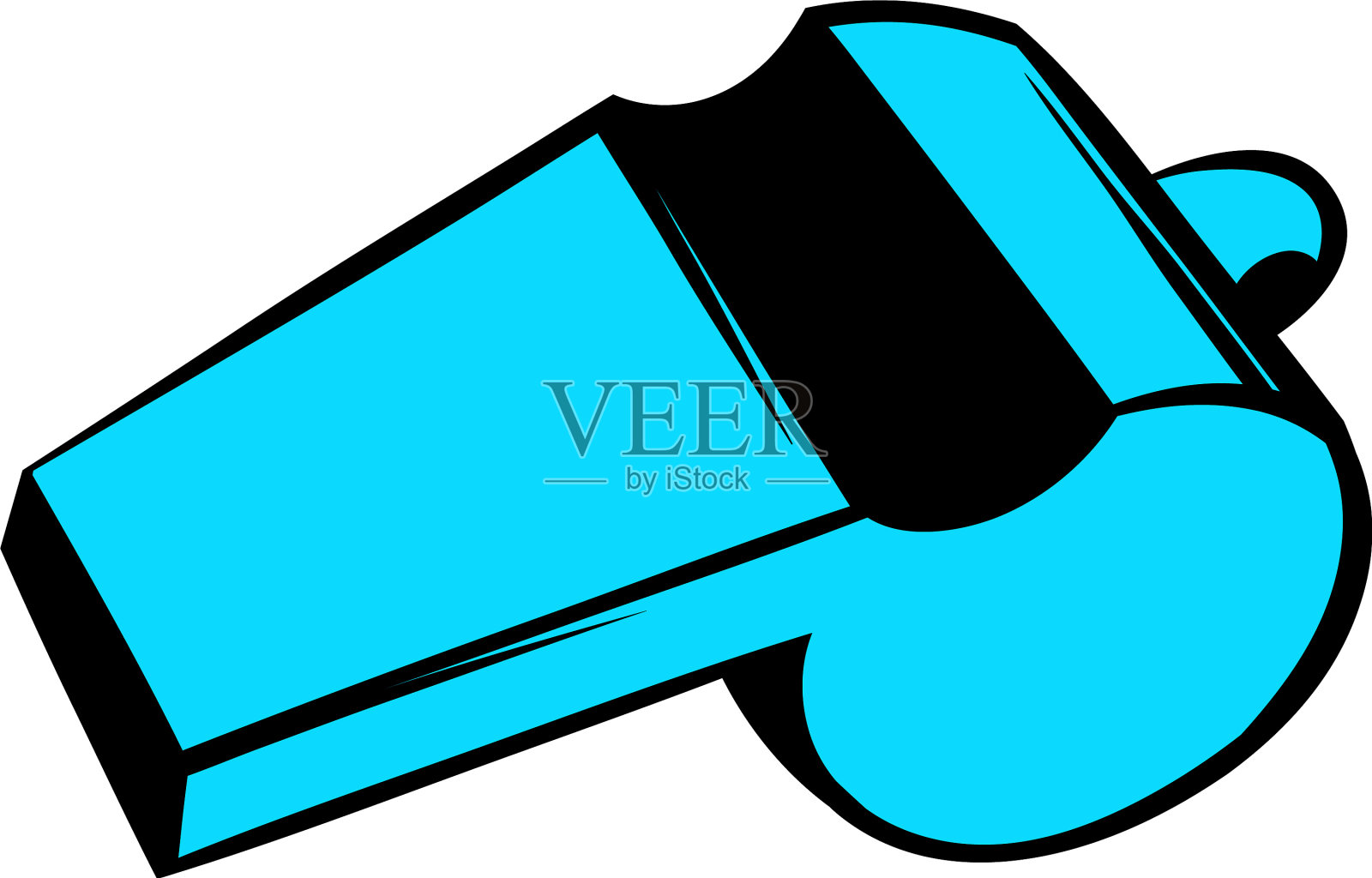 蓝色运动口哨图标图标卡通设计元素图片