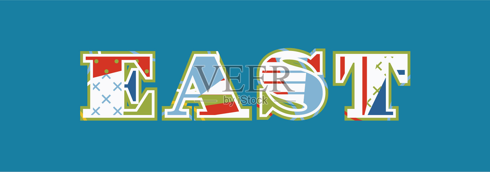 东方概念文字艺术插画图片素材