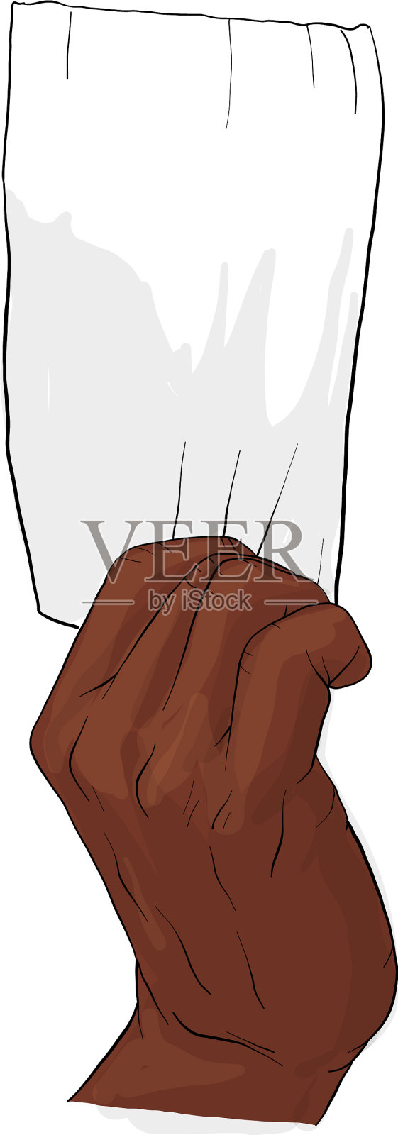 手持式纸巾插画图片素材