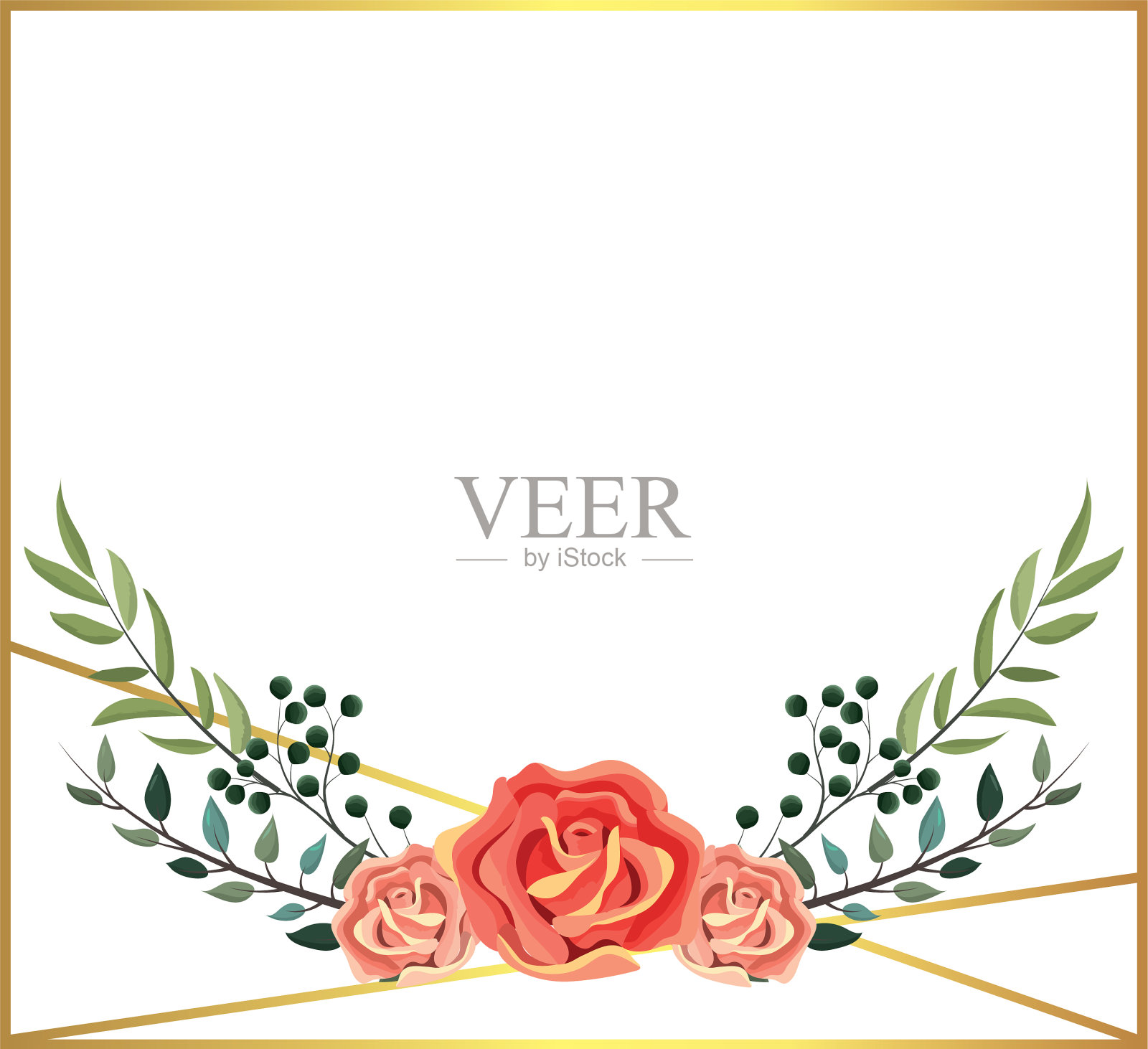 春天花框架设计元素图片