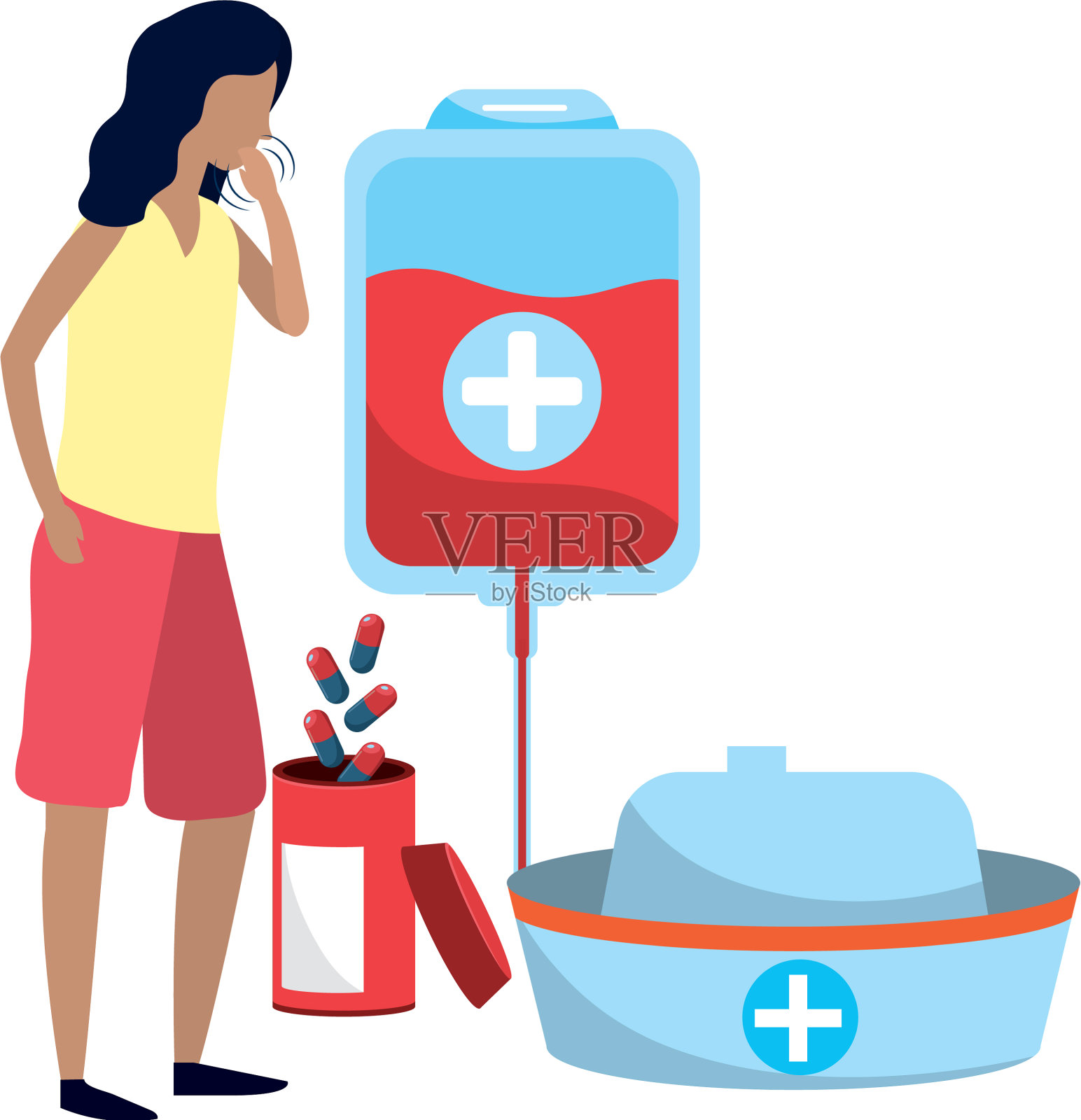 医疗保健医疗卡通设计元素图片