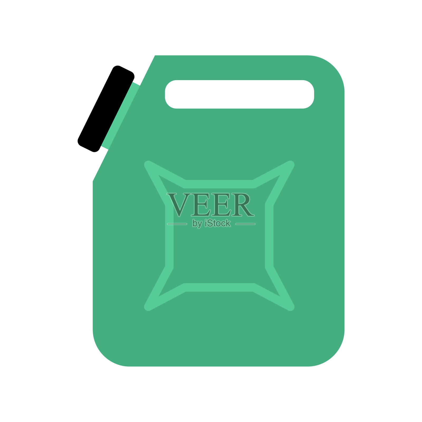 汽油罐上隔离汽油的油脂设计元素图片