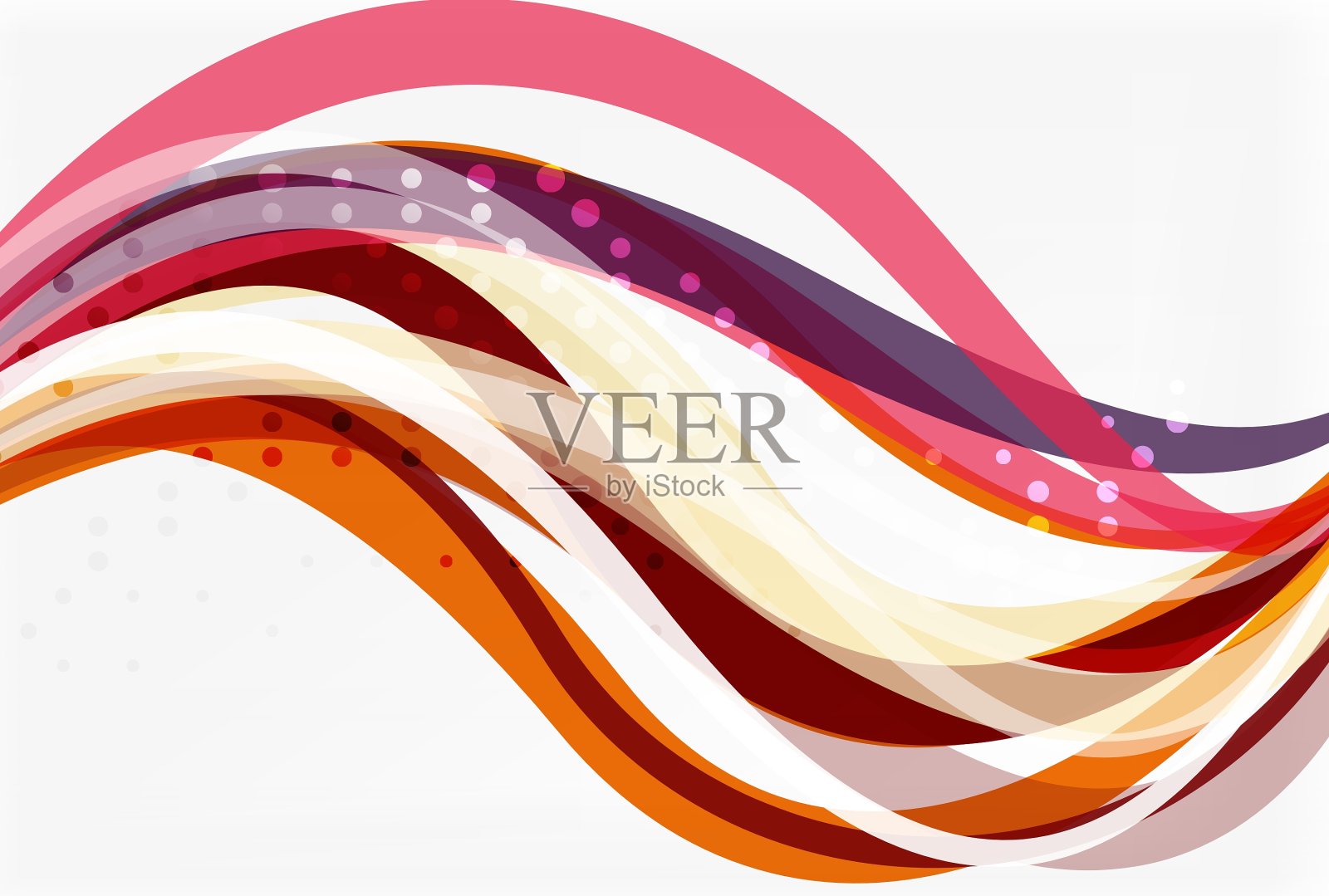 彩波抽象背景插画图片素材