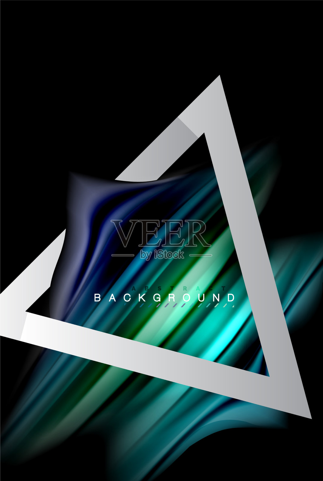 液体彩色全息设计用插画图片素材