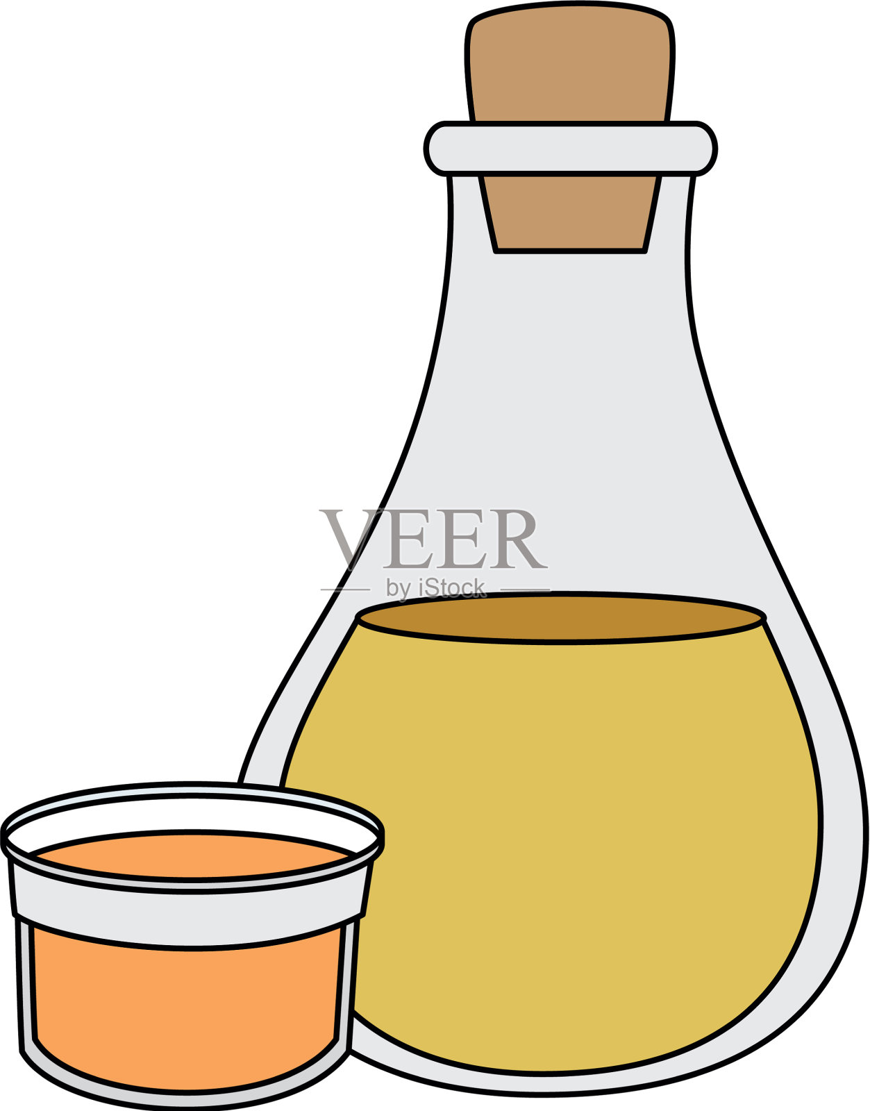 橄榄油瓶图标设计元素图片