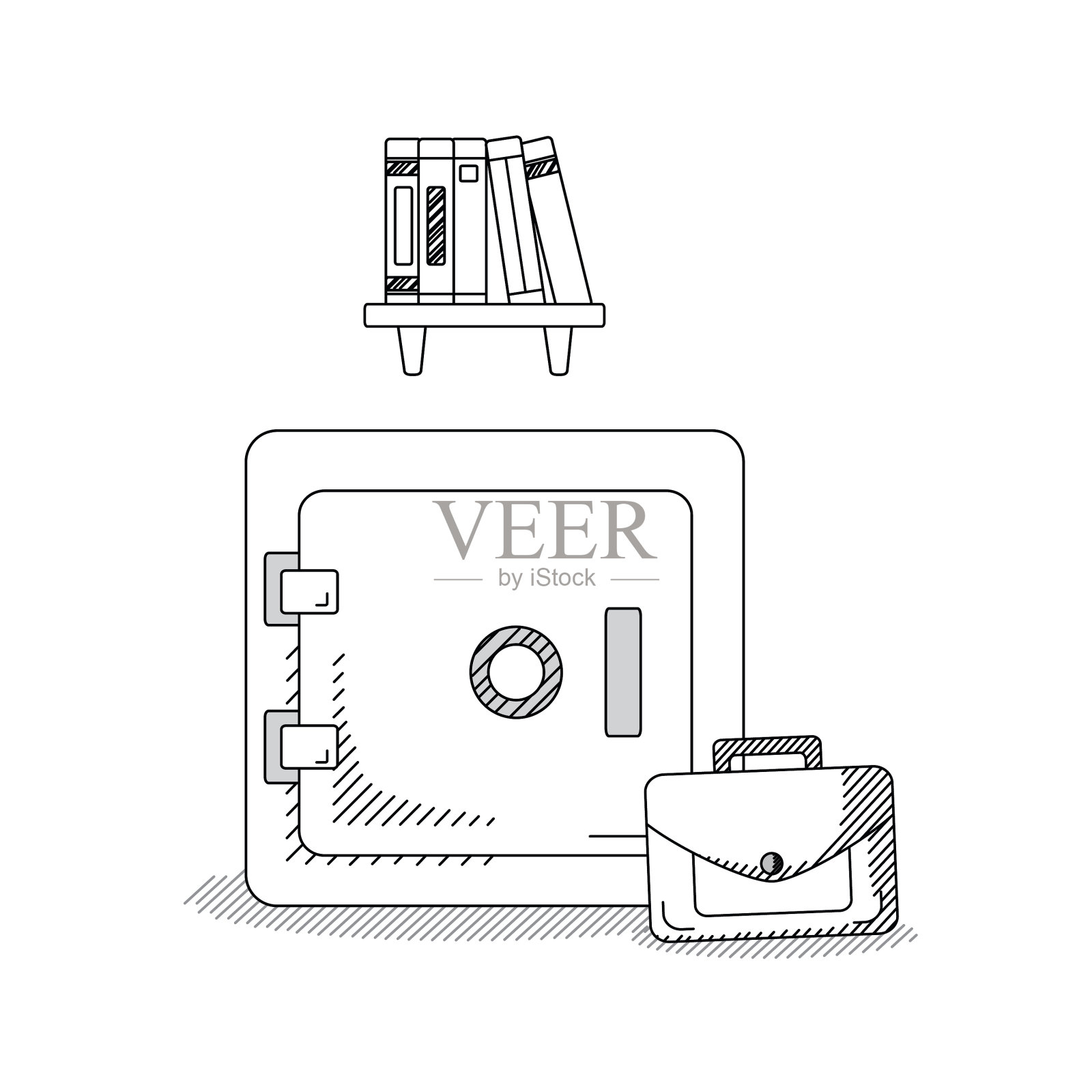 手绘商学院设计元素图片