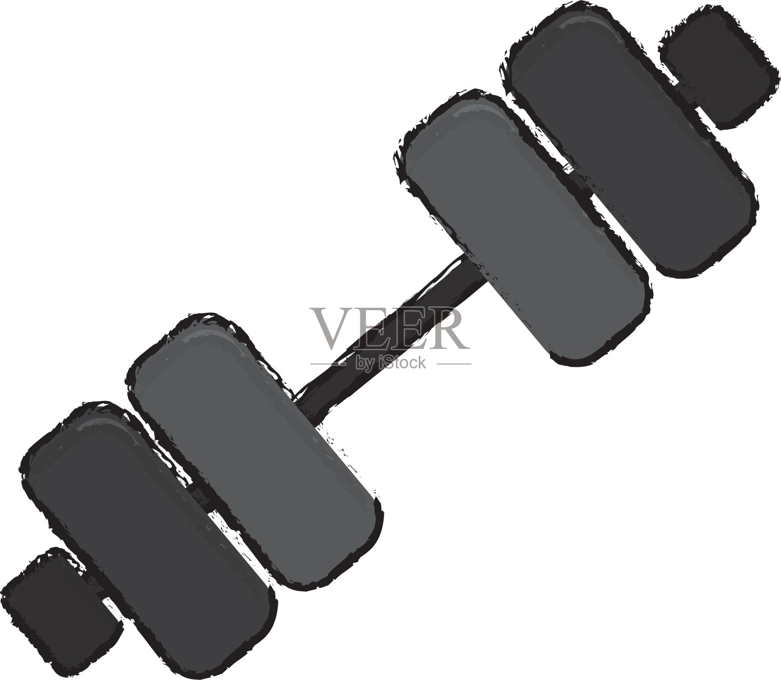 哑铃重量图标图像插画图片素材