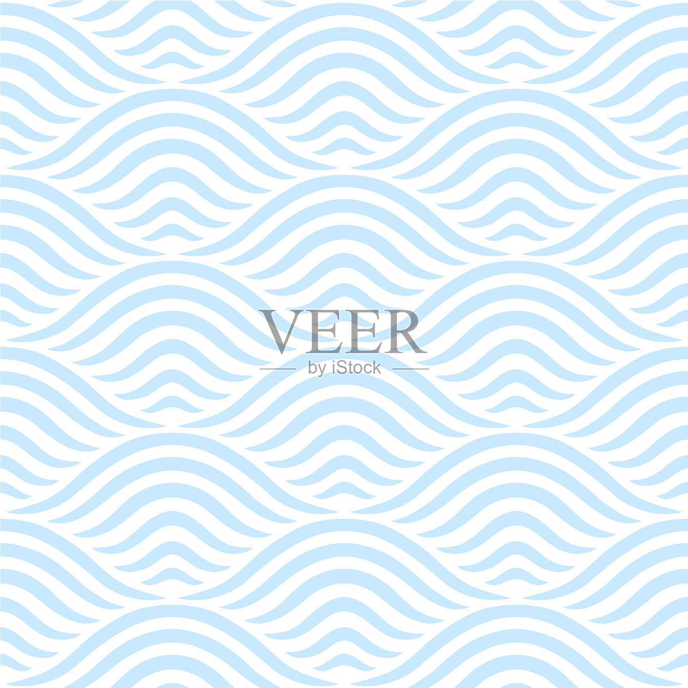 波无缝模式插画图片素材