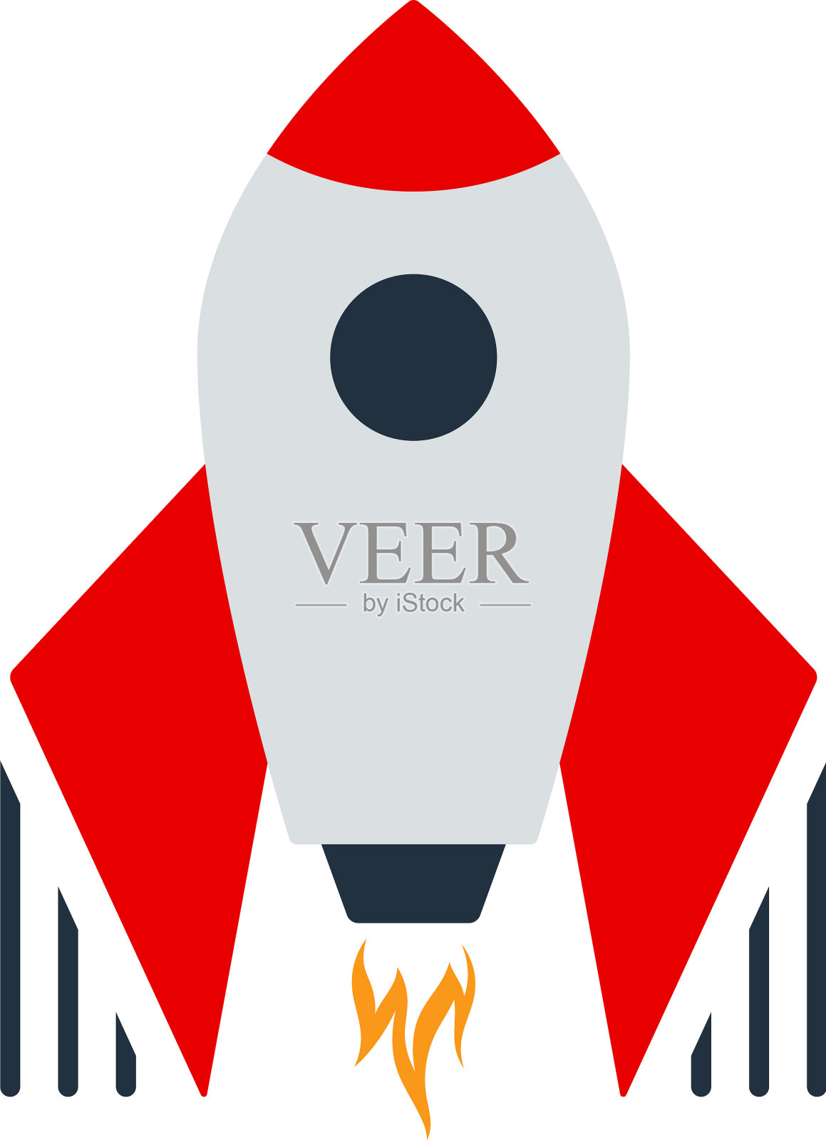 启动火箭图标设计元素图片
