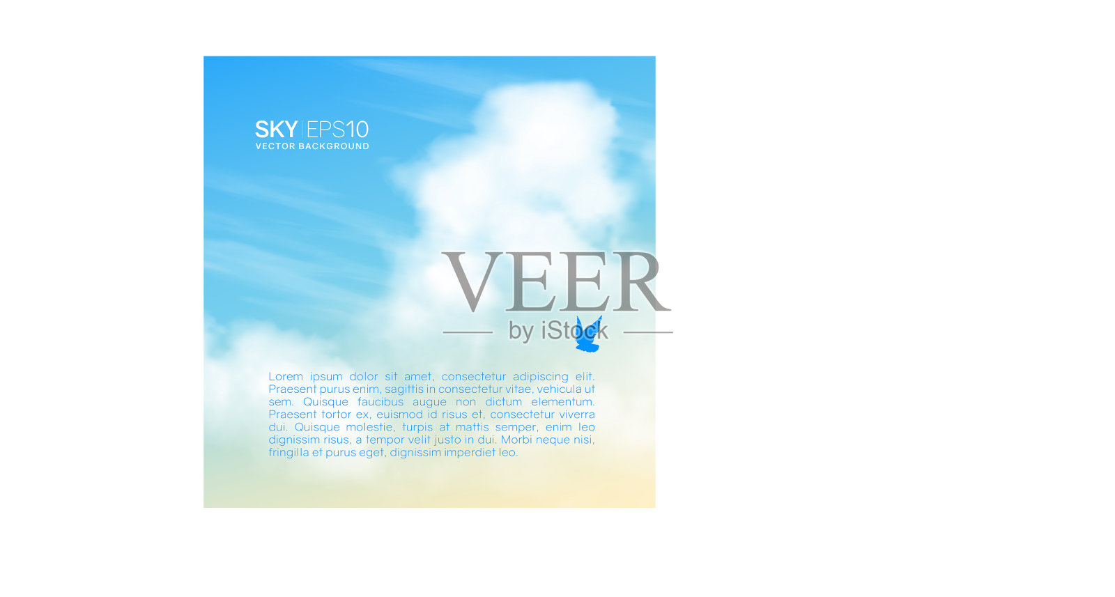 现实beige-blue天空设计模板素材