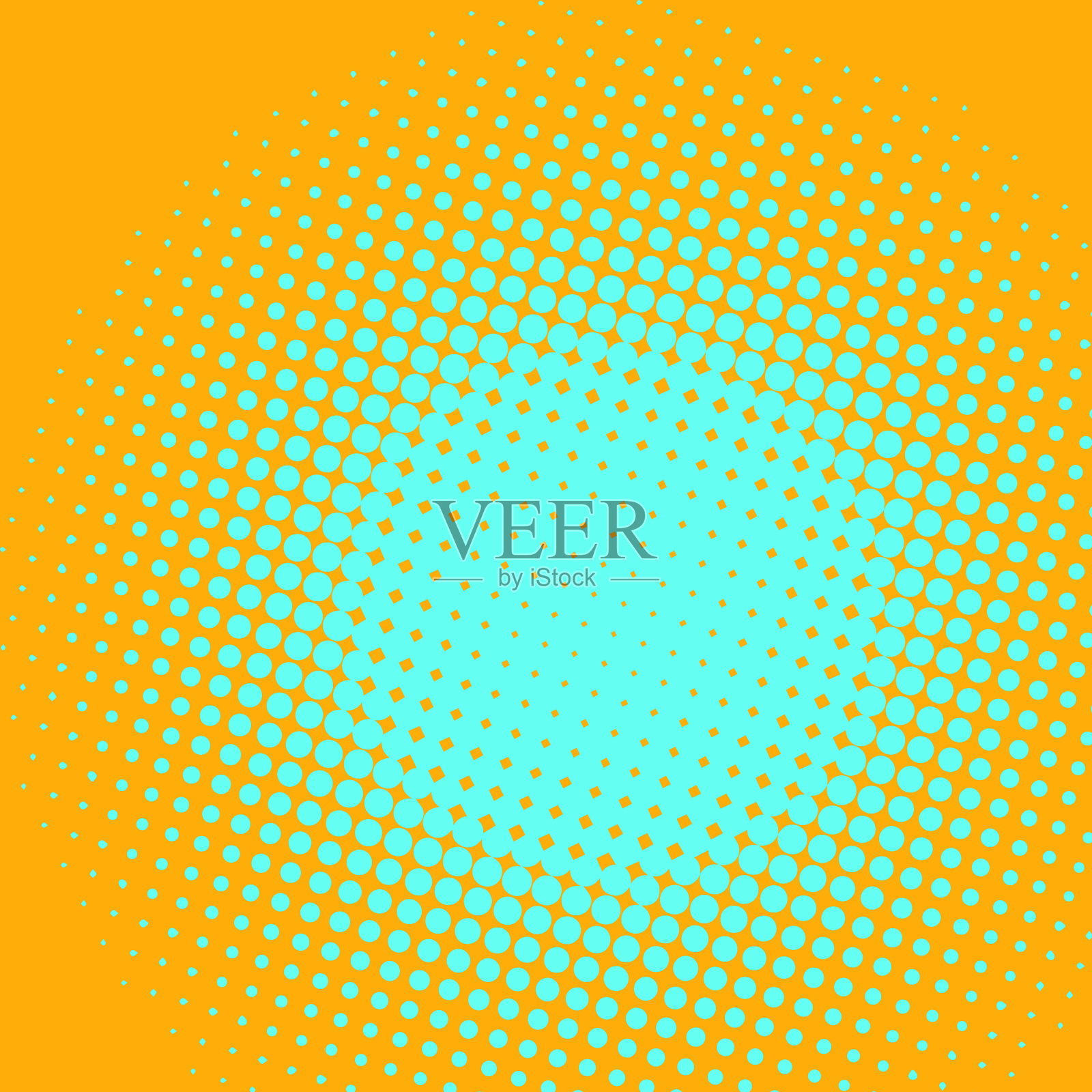 黄色背景与亮点流行艺术漫画插画图片素材