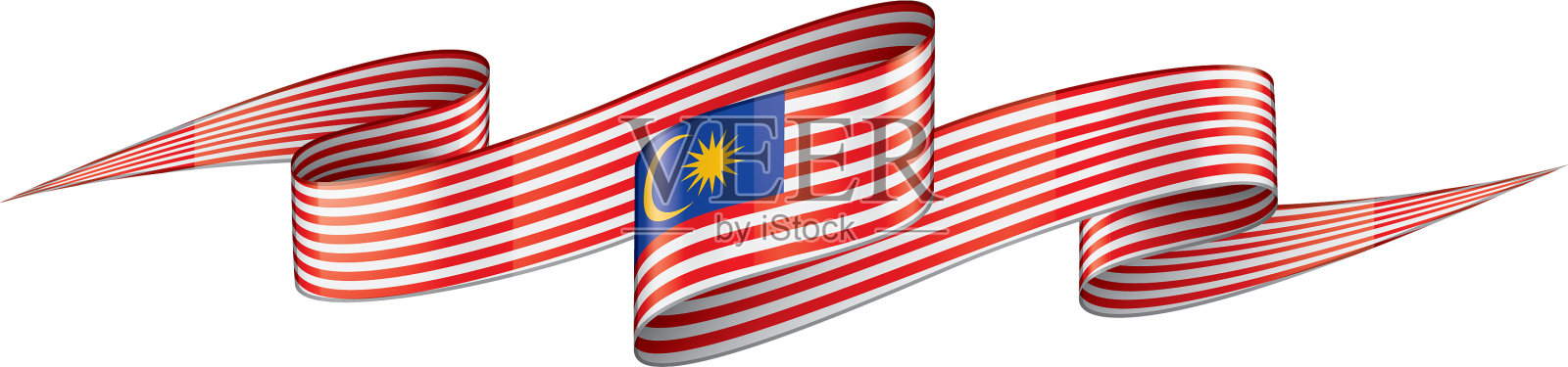 马来西亚国旗上有白色设计元素图片