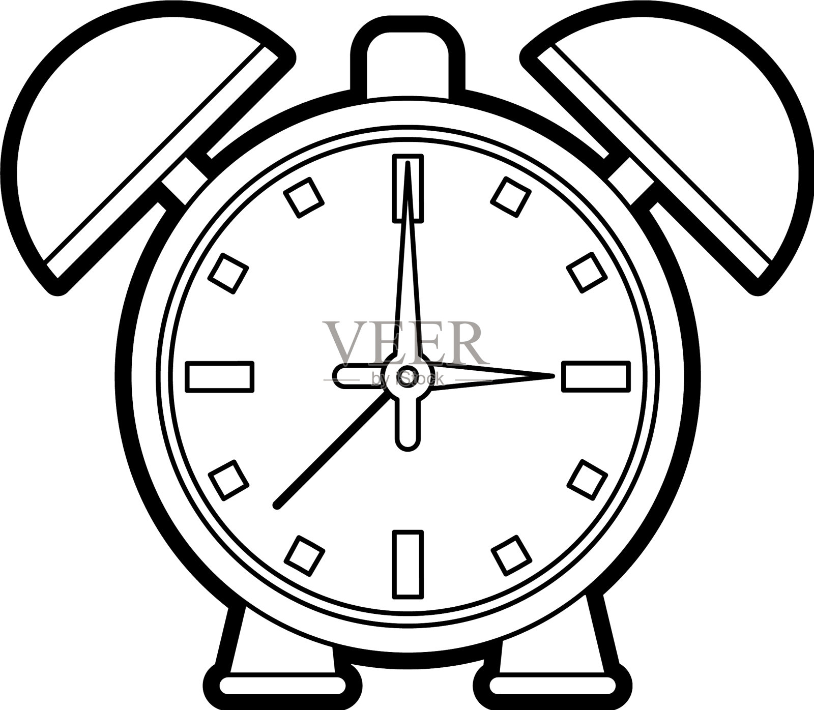 时钟插画图片素材