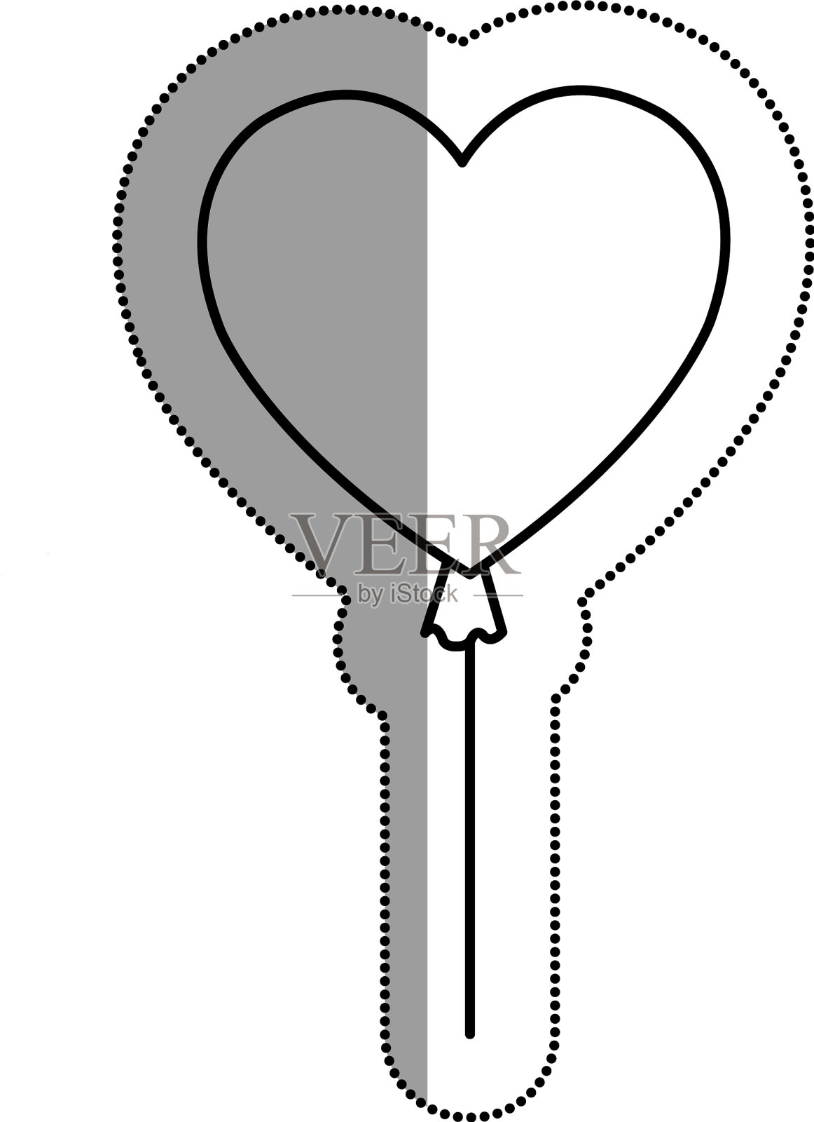 心形气球空气图标插画图片素材