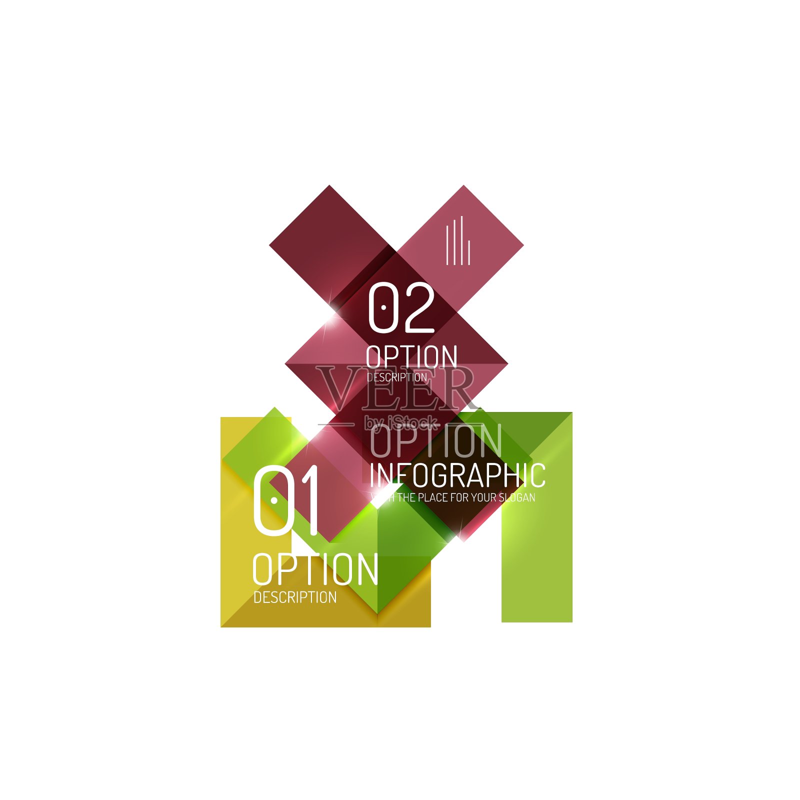 创意纸张几何商业信息图插画图片素材