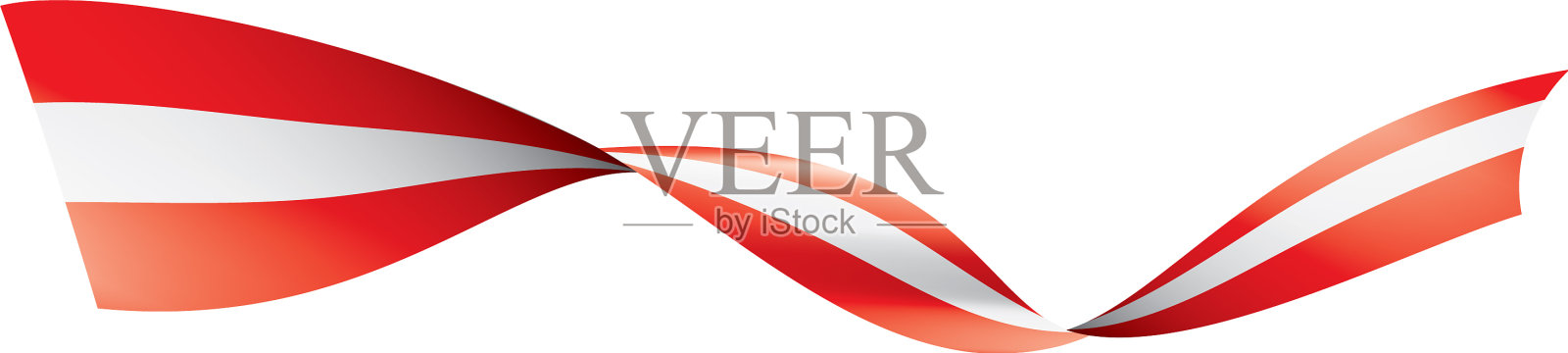 奥地利国旗上有白色设计元素图片