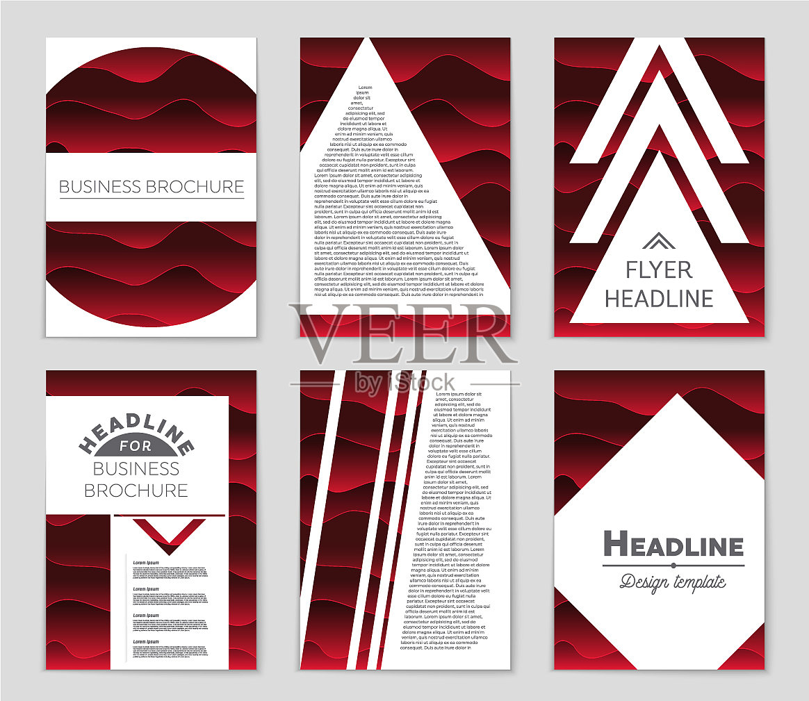 抽象布局的艺术背景设置插画图片素材