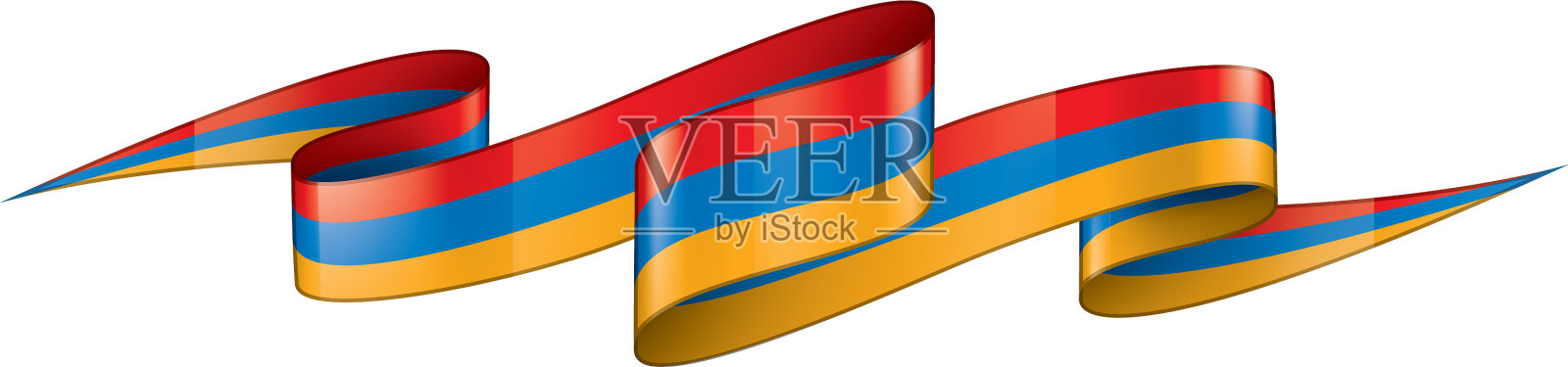 亚美尼亚国旗上有白色设计元素图片