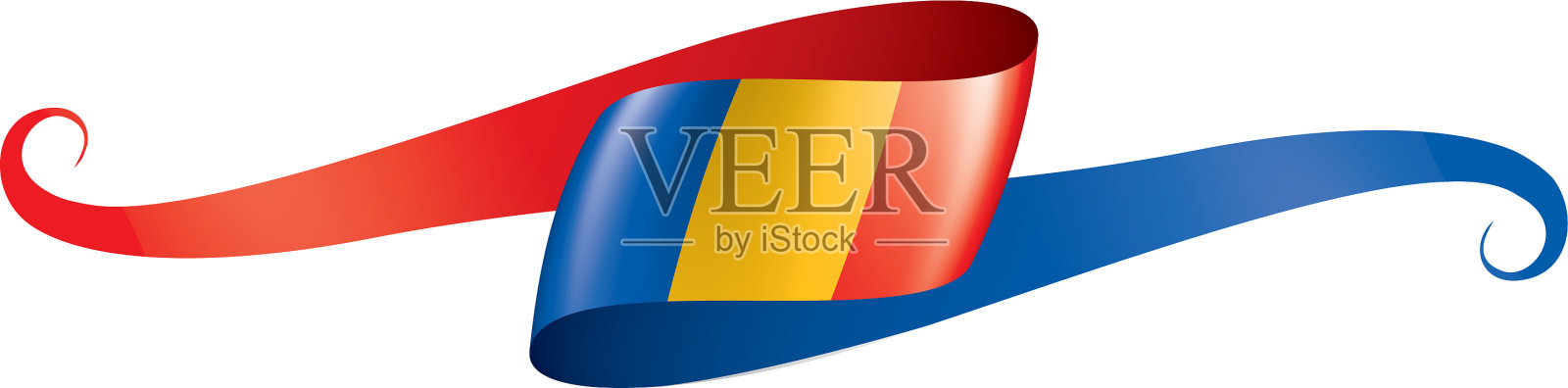 查德国旗上的白色设计元素图片