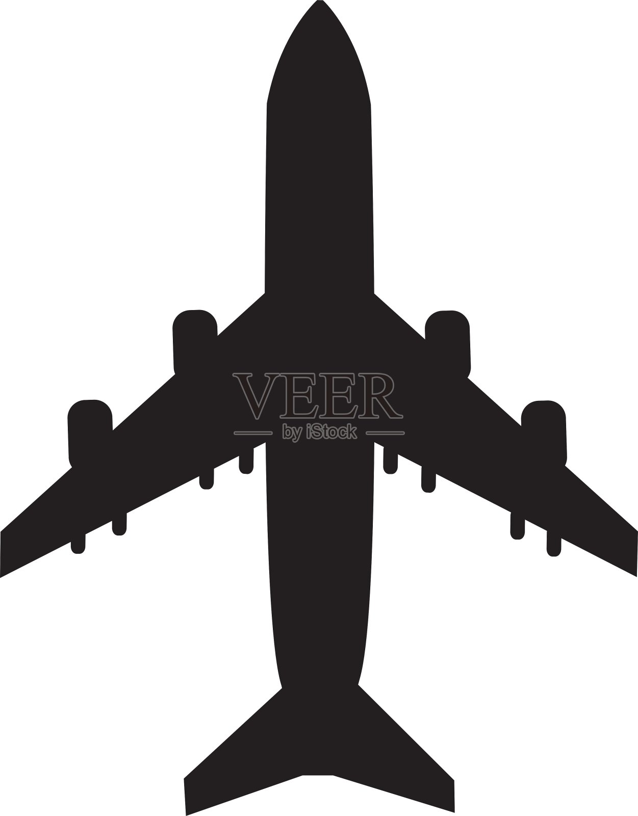 飞机飞行孤立图标设计元素图片