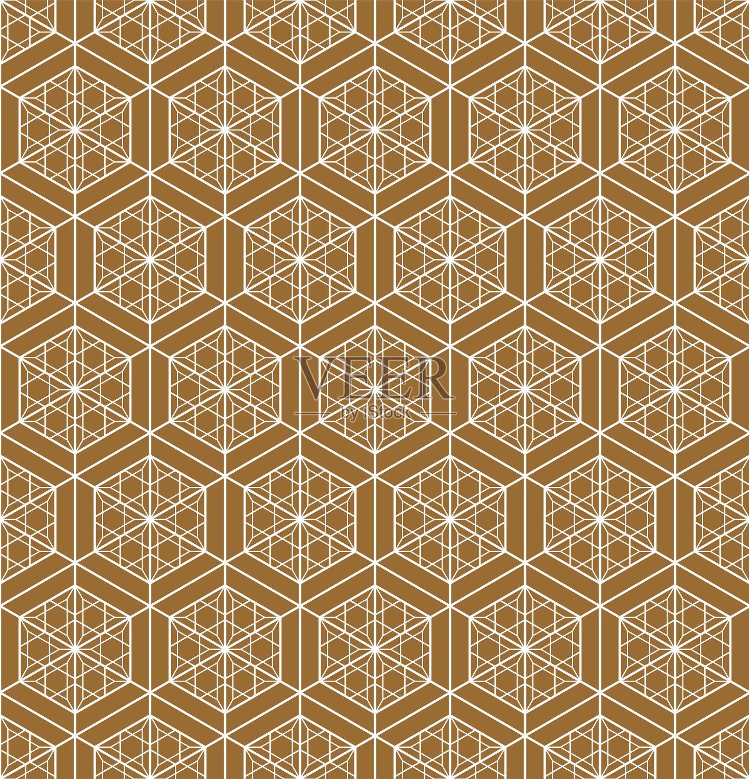 无缝日本传统装饰金插画图片素材