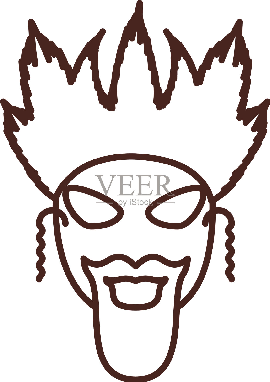 面具嘉年华庆祝图标设计元素图片