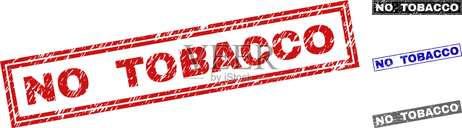 垃圾,没有烟草刮的矩形邮票插画图片素材