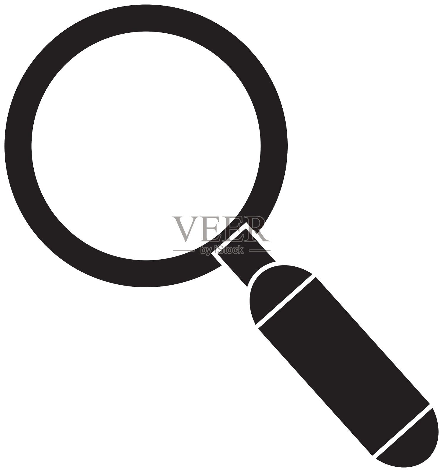 卢皮放大镜设计元素图片